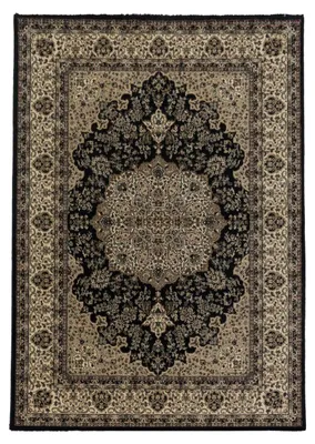 Produktbild von Orient Teppich Kasara rechteckig, Farbe: Schwarz, Größe:200x290 cm