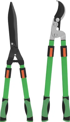 Zdjęcie produktu dla Zestaw nożyc do żywopłotu Outsunny, 2-częściowy, nożyce ogrodowe, długość ostrza 90 cm, metalowe ostrza