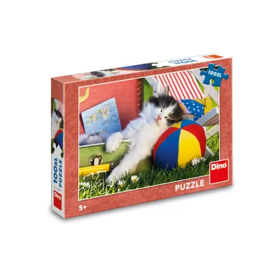 Obrázok produktu pre DINO Puzzle Mačiatko odpočíva XL 100 dielikov