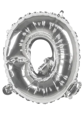 Produktbild von ballonbuchstabe Q silber 36 cm