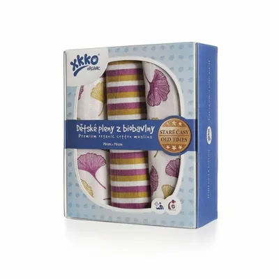Obrázek produktu pro XKKO Organic 70x70 Staré časy - Ginko (3ks)