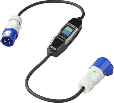 Productafbeelding van Adapterkabel 120 cm, 3x1,5 mm², CEE-aansluiting + aardlekschakelaar