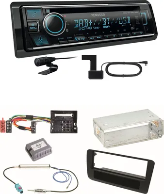 Produktbild von Kenwood KDC-BT760DAB Bluetooth Digitalradio USB CD Einbauset für Audi A1 8X