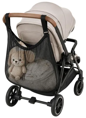 Image de Filet pour poussette, réglable, avec un grand sac de rangement, universel pour poussettes pour bébé