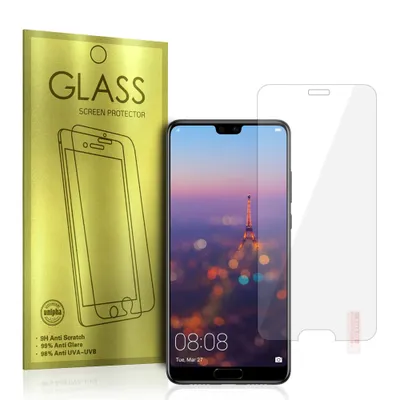 Produktbild von GOLD 9H tempered Glas Huawei P20 - Durchscheinend KP26575