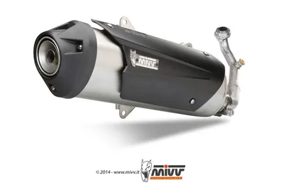 Image de Silencieux Mivv URBAN - Système complet 1x1 inox pour APRILIA SR MAX 300 BJ 2012 > 2016