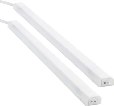 Produktbild von LED Lichtleiste neutralweiss 50cm 2er Set Leiste 8W 700lm Unterbauleuchte SEBSON