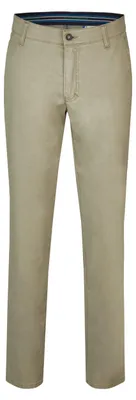Immagine prodotto di Club of Comfort: pantaloni casual da uomo GARVEY, verde, vestibilità regolare, tessuto elasticizzato, cintura comoda
