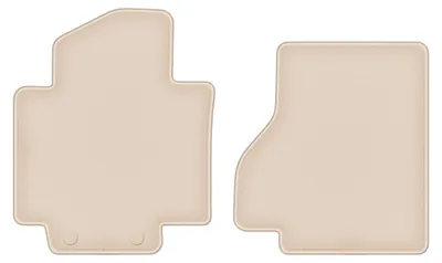 Produktbild von DURBAN Beige Velours-Fußmatten vorne für Nissan E-NV200 Van (2014-2021)