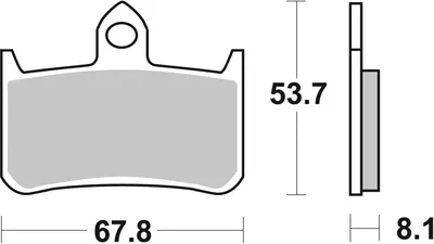 Produktbild von sbs Bremsbeläge Satz Vorne für HONDA MOTORCYCLES VTR 622HS
