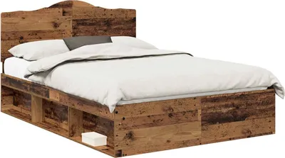 Image de Cadre de lit Bois ancien 150 x 200 cm Pin massif
