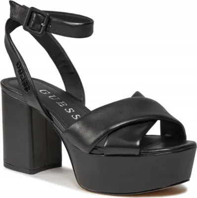 Immagine prodotto di Guess Sandali Donna Shanny Piattaforma in Pelle Nera Taglia 37 EU