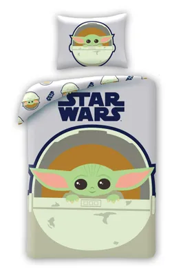 Produktbild von Star Wars Mandalorian Kinderzimmer-Set, 140 x 200 cm, 70 x 90 cm