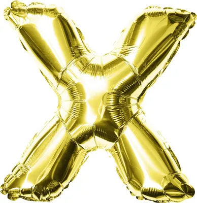 Produktbild von Oblique Unique Folien Luftballon Buchstabe X Geburtstag goldene Hochzeit Party Deko Ballon - gold