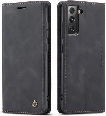 Image de Galaxy S22 5G Case, RetroPolyuréthaneLeather Case with Stand Function for Samsung Galaxy S22 5G black