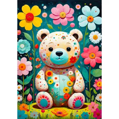 Produktbild von ENJOY Puzzle Blumenbä r 1000 Teile