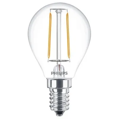 Productafbeelding van PHIL CorePro LEDluster 2-25W/827, druppelvorm, E14 fitting, 250lm, glas, helder, energie-efficiëntieklasse E