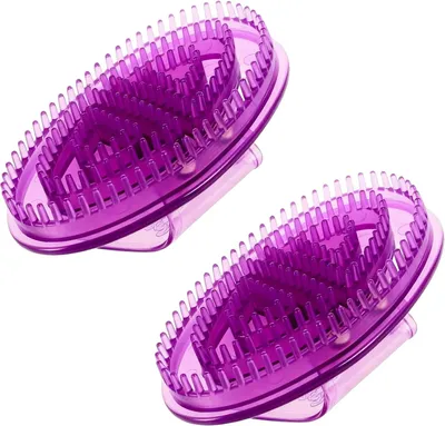 Productafbeelding van Massageborstel, siliconen lichaamsborstel, Gua Sha borstel, siliconen borstels voor spierontspanning, geschikt voor armen, taille, buik, rug en voeten