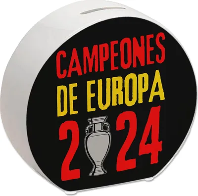 Produktbild von Spanien Europameister 2024 Spardose mit Spruch Campeones de Europa 2024