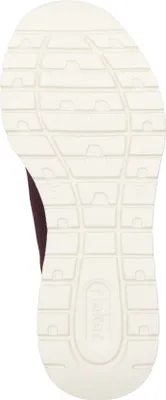Produktbild von Rieker Damen Sneaker Leo-Muster Gummizug EVA-Sohle stylisch Memosoft weich M6066, Größe:38 EU, Farbe:Rot