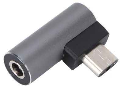 Image de Adaptateur secteur pour ordinateur portable : connecteur femelle CC vers adaptateur portable à 3 broches, compatible avec l'adaptateur Razer Converter5525 (femelle vers 3 broches)