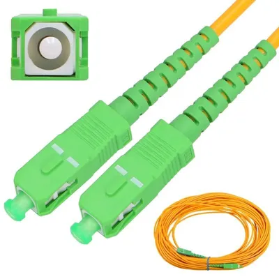 Immagine prodotto di Extralink SC/APC-SC/APC Cavo patchcord Cavo in fibra ottica monomodale, simplex, G.652D, 3 mm, 5 m