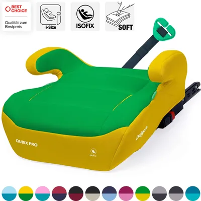Zdjęcie produktu dla Daliya® QUBIX PRO – podwyższenie dla dzieci z mocowaniem ISOFIX, norma i-SIZE ECE R129, 125–150 cm, mocowanie pasami, fotelik samochodowy, fotelik dla dzieci, fotelik dziecięcy, podwyższenie