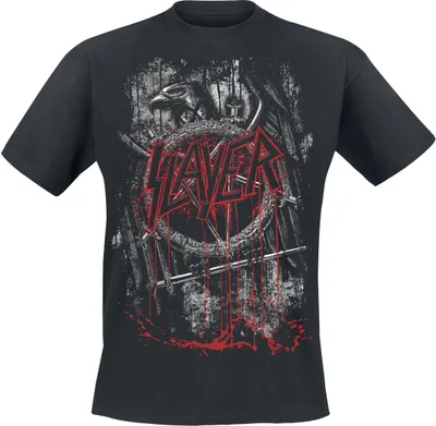 Produktbild von Slayer T-Shirt Herren Dripping Eagle schwarz Band-Merch, Bands 100% Baumwolle S