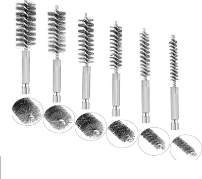 Produktbild von INF 6-teiliges Sechskant-Rohrbürstenset Silber
