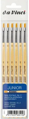 Produktbild von da Vinci Pinsel Junior Serie 304 flach Größe 2 6 Stück