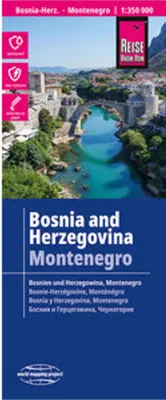 Obrázek produktu pro Reise Know How Mapa Bosna a Hercegovina, Černá Hora / Bosna a Hercegovina, Černá Hora (1:350.000)