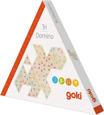 Produktbild von goki Tri-Domino, 76 Teile aus Holz