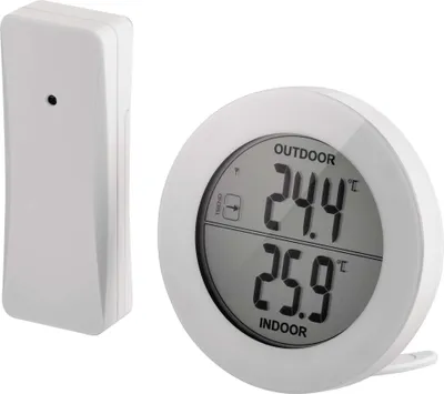 EMOS digitales Thermometer mit Außensensor, Außentemperatur und Innentemperatur Messer mit drahtlose