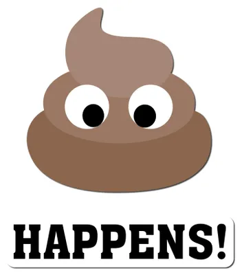 Produktbild von Deko Aufkleber Toilettendeckel – Lustiger Badezimmer Funsticker für WC Deckel / Spülkasten R173-16 Shit happens