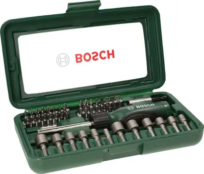 Produktbild von Schraubendreher-Set, 46-teilig, mit Bit Garage im Handgriff