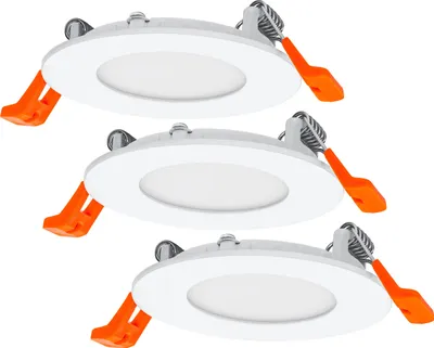 Produktbild von OSRAM Einbauleuchten-Set mit integriertem Treiber, schmal 3x85mm 3000K in Weiß aus Kunststoff, IP20-Schutz für diverse Innenraumanwendungen, inkl. Montagezubehör