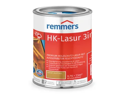 Obrázok produktu pre Remmers HK-Lasur 0,75 L Eimer Eiche Rustikal