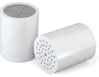 Productafbeelding van Douchefilter vervangingspatroon met 20 filters voor hard water, 2-pack, met vitamine C