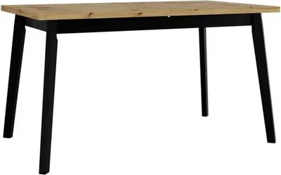 Obrázok produktu pre Rozkladací jedálenský stôl 140x80 AMES 5 - dub artisan / čierny