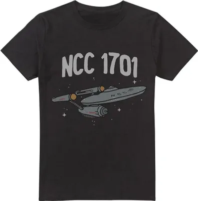 Immagine prodotto di Star Trek - Maglietta "La prima Enterprise" da uomo TV5644 (3XL) (Nero)