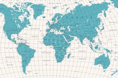 Zdjęcie produktu dla Dimex, fototapeta MS-5-1543 Mapa polityczna świata 375 x 250 cm