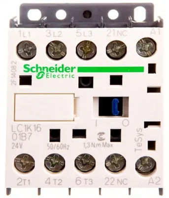 Zdjęcie produktu dla Wyłącznik nadprądowy 16A, 3-biegunowy, 24V AC, model 0Z 1R LC1K1601B7