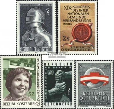 Produktbild von Briefmarken Österreich 1969 Mi 1302,1303,1304,1305,1306 (kompl.Ausg.) postfrisch Sondermarken