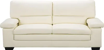 Produktbild von Sofa 3-Sitzer - Büffelleder - Elfenbeinfarben - MIMAS II