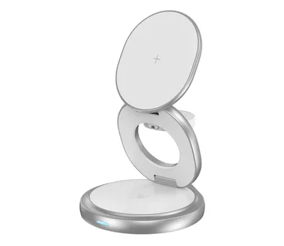 Image de Silver Monkey MagCharger 3 en 1 station de recharge pliable pour le voyage W