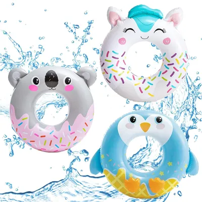 Produktbild von Set von 3 Aufblasbaren Schwimmringen für Erwachsene, Tierform