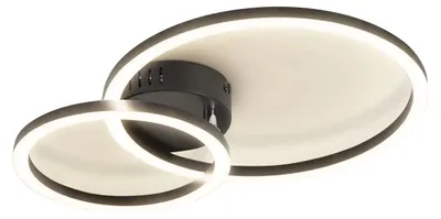 Image de Plafonnier, design réglable, économe en énergie, noir