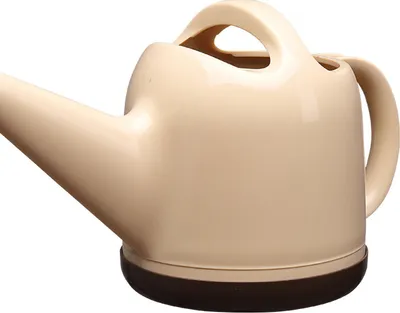 Zdjęcie produktu dla Konewka 4L Plastikowa konewka ogrodowa ze spryskiwaczem do podlewania roślin wewnątrz i na zewnątrz w kolorze beżowym