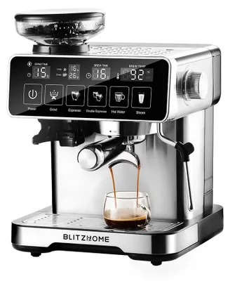 Obrázok produktu pre Espressova kávovar CM-301CG - Polootomtický kávovar s pákovým systémom - 20 barov tlaku - 1150W - Integrovaná kužeľovitá mlynček - PID regulácia teploty - Manuálna tryska na napenenie mlieka - Strieborná farba
