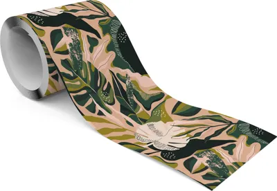 Immagine prodotto di Muralo autoadesivo bordo carta da parati bordo colorato PIANTE Monstera foglie